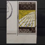 Deutschland (BRD), MiNr. 587, Ecke links unten, gestempelt