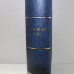 Leuchtturm, blauer Klemmbinder Luxus DL, Aufdruck "Deutschland DDR"