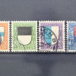 Schweiz, MiNr. 175-178, gestempelt