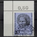 Deutschland (BRD), MiNr. 616, Ecke links oben, gestempelt