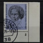 Deutschland (BRD), MiNr. 616, Ecke rechts unten, FN 2, gestempelt