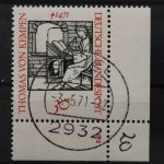 Deutschland (BRD), MiNr. 674, Ecke rechts unten, FN 1, EST
