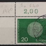 Deutschland (BRD), MiNr. 620, Ecke links oben, gestempelt
