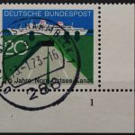 Deutschland (BRD), MiNr. 628, Ecke rechts unten, FN 1, gestempelt