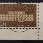 Deutschland (BRD), MiNr. 624, Ecke rechts unten, FN 1, gestempelt