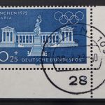 Deutschland (BRD), MiNr. 627, Ecke rechts unten, FN 2, gestempelt