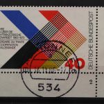 Deutschland (BRD), MiNr. 753, Ecke rechts unten, FN 2, gestempelt