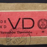 DDR, Dienstmarken D, MiNr. 1 A, Briefstück