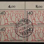 Deutschland (BRD), MiNr. 796, 4er Block, Ecke links oben, gestempelt