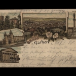 Aachen, Totalansicht, Frankenburg, Kaserne, Theater etc.