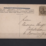 Astfeld - Mann im Ruderboot - Neujahrswünsche 1907