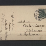Mädchen mit Blumenkorb u. Blütenkleeblatt, Neujahrsgruß
