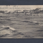 Bansin, Ostseebad, Blick nach d. Strande b. starkem Seegange