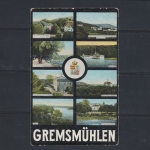 Gremsmühlen, verschiedene Ortsansichten, Karte mit Wappen