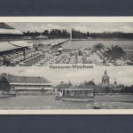 Hannover, Maschsee, Blick auf Gaststätte u. Neues Rathaus