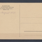 Kunstuhr, aus Strohhalmen gefertigt v. Aug. Lehrke, Goslar a. H.