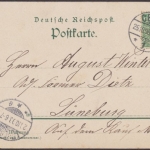 Celle, 2. Hann. Infant. Regt. Nr. 77, auf Wache, die Kantinen, Sonntag Nachmittag, Karte mit Wappen