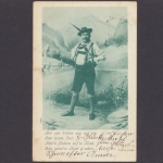Bayerntracht, Karte mit Vers