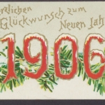 Herzlichen Glückwunsch zum Neuen Jahr 1906