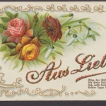 Aus Liebe, Karte mit Vers