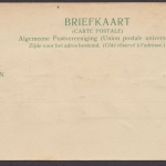 Gravenhage, Diergaarde, Prägekarte