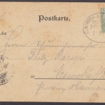 Elmshorn, Hotel Vossloch, Bes. J. Welzow, Karte mit Gedicht