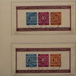 Gemeinschaftsausgaben und Amerikanische-britische Zone, gestempelte Sammlung