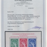 Berlin, MiNr. Block 1 Plattenfehler II, postfrisch, BPP Fotoattest