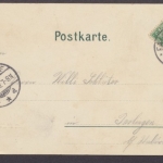 Trompeter von Säckingen, Behüt Dich Gott, Karte mit Vers
