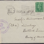 Großbritannien, Zensurbrief, 1947