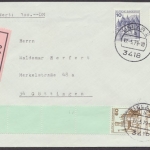 Deutschland (BRD), Michel Nr. 917 Rollenende, Wertbrief