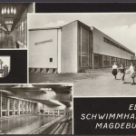 Magdeburg, Elbe - Schwimmhalle