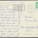 Tannroda Kr. Weimar, Blick von der Burg zum Weinberg, Ilmbrücke, Konsum-Gaststätte "Ratskeller"