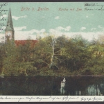 Berlin - Britz, Kirche mit See