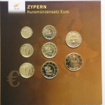 Zypern, Kursmünzensatz 2008 mit zusätzlichen Zypern Pfund Münzen