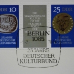 DDR, Michel Nr. 1592-1593 Zd, Sonderblatt
