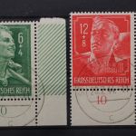 Deutsches Reich, MiNr. 894-895, Ecken rechts unten, gestempelt