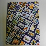 Leuchtturm, Einsteckbuch A4, 16 Seiten, blau, weißer Karton, Briefmarken Motive