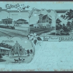 Drangstedt (LK Cuxhaven), Bahnhof, Villa Spormann, Waldpartie, Zum grünen Jäger Inh. H. Hillebrandt