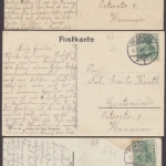 Wiesbaden, 4 alte Ansichtskarten, um 1900