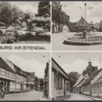 Arneburg Krs. Stendal, Burgpark, Karl-Marx-, Tangermünder- und Burgstraße