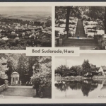 Bad Suderode/Harz, Teilansicht, Kurpark, HO-Gaststätte "Bückemühle"