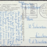 Plieningen, Ortsansicht mit Markierung "Hotel Post"