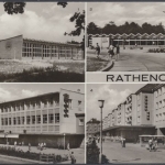 Rathenow, Schwimmhalle, Kaufhalle Bruno-Baum-Ring, Kaufhaus "Magnet", Berliner Straße