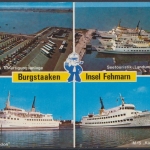 Burgstaaken, Insel Fehmann, Seetouristik Abfertigungsanlage und Landungsbrücken, M/S "Poseidon", M/S "Käpt'n Brass"