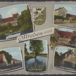 Ahlden / Aller, Schloß, Schule, Geschäftshaus Rotermund, CVJM Jugendheim, Wappen