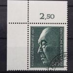 Deutschland (BRD), MiNr. 876, Ecke links oben, gestempelt