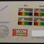 Deutschland (BRD), MiNr. 1313. Viererblock, Ecke links oben, EST