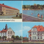 Großröhrsdorf (OL), Oberschule II, Masseneibad, Rathaus, Feierabendheim