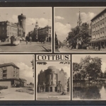 Cottbus, Thälmannplatz, Spremberger Straße, Straße der Jugend, Stadttheater, Goethepark